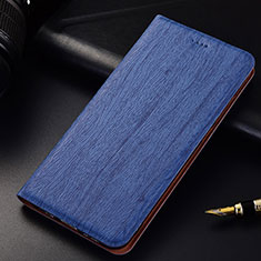 Custodia Portafoglio In Pelle Cover con Supporto per Oppo Find X Blu