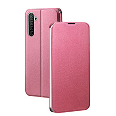 Custodia Portafoglio In Pelle Cover con Supporto per Realme X2 Rosa