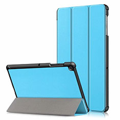 Custodia Portafoglio In Pelle Cover con Supporto per Samsung Galaxy Tab S5e 4G 10.5 SM-T725 Cielo Blu