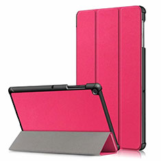 Custodia Portafoglio In Pelle Cover con Supporto per Samsung Galaxy Tab S5e 4G 10.5 SM-T725 Rosa Caldo