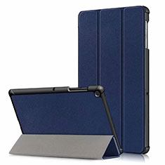 Custodia Portafoglio In Pelle Cover con Supporto per Samsung Galaxy Tab S5e Wi-Fi 10.5 SM-T720 Blu