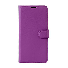 Custodia Portafoglio In Pelle Cover con Supporto per Wiko Wim Lite 4G Viola