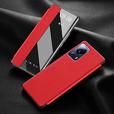 Custodia Portafoglio In Pelle Cover con Supporto per Xiaomi Civi 1S 5G Rosso