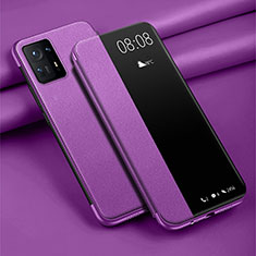 Custodia Portafoglio In Pelle Cover con Supporto per Xiaomi Mi Mix 4 5G Viola