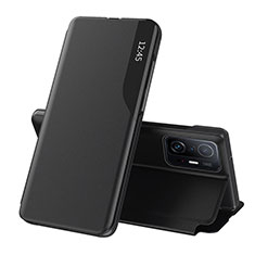 Custodia Portafoglio In Pelle Cover con Supporto Q02H per Xiaomi Mi 11T 5G Nero