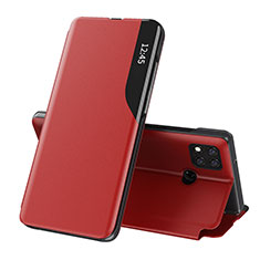 Custodia Portafoglio In Pelle Cover con Supporto Q02H per Xiaomi POCO C31 Rosso