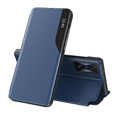 Custodia Portafoglio In Pelle Cover con Supporto Q02H per Xiaomi Poco F4 GT 5G Blu