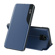 Custodia Portafoglio In Pelle Cover con Supporto Q02H per Xiaomi Poco M2 Pro Blu