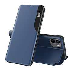 Custodia Portafoglio In Pelle Cover con Supporto Q02H per Xiaomi Redmi A1 Blu