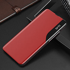 Custodia Portafoglio In Pelle Cover con Supporto Q03H per Xiaomi Poco M2 Pro Rosso