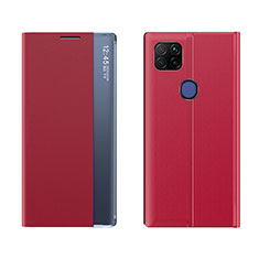 Custodia Portafoglio In Pelle Cover con Supporto Q04H per Xiaomi POCO C3 Rosso