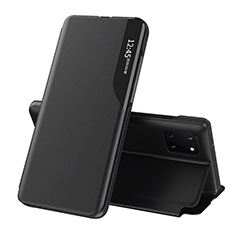 Custodia Portafoglio In Pelle Cover con Supporto QH1 per Samsung Galaxy Note 10 Lite Nero