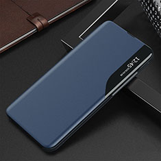 Custodia Portafoglio In Pelle Cover con Supporto QH3 per Samsung Galaxy M60s Blu