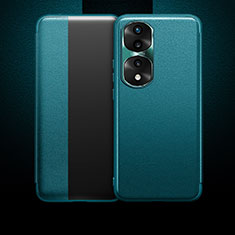 Custodia Portafoglio In Pelle Cover con Supporto QK1 per Huawei Honor 70 Pro+ Plus 5G Verde