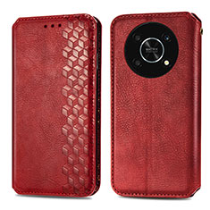 Custodia Portafoglio In Pelle Cover con Supporto S01D per Huawei Enjoy 50 Pro Rosso