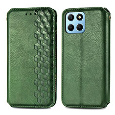 Custodia Portafoglio In Pelle Cover con Supporto S01D per Huawei Honor 70 Lite 5G Verde