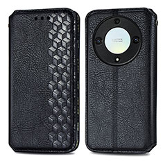 Custodia Portafoglio In Pelle Cover con Supporto S01D per Huawei Honor Magic5 Lite 5G Nero