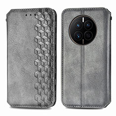 Custodia Portafoglio In Pelle Cover con Supporto S01D per Huawei Mate 50 Grigio