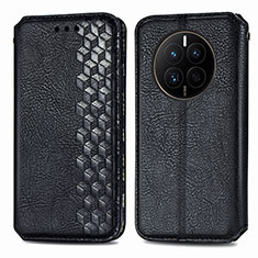 Custodia Portafoglio In Pelle Cover con Supporto S01D per Huawei Mate 50 Nero