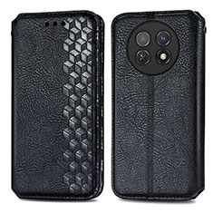 Custodia Portafoglio In Pelle Cover con Supporto S01D per Huawei Nova Y91 Nero