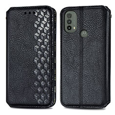 Custodia Portafoglio In Pelle Cover con Supporto S01D per Motorola Moto E20 Nero