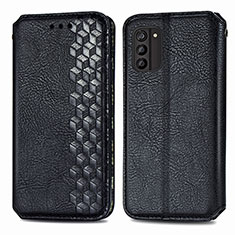 Custodia Portafoglio In Pelle Cover con Supporto S01D per Nokia G100 Nero