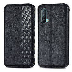 Custodia Portafoglio In Pelle Cover con Supporto S01D per OnePlus Nord CE 5G Nero