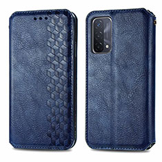 Custodia Portafoglio In Pelle Cover con Supporto S01D per Oppo A93 5G Blu