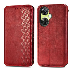 Custodia Portafoglio In Pelle Cover con Supporto S01D per Oppo K11x 5G Rosso