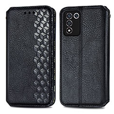 Custodia Portafoglio In Pelle Cover con Supporto S01D per Oppo K9S 5G Nero