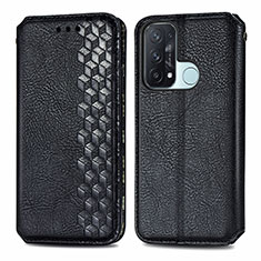 Custodia Portafoglio In Pelle Cover con Supporto S01D per Oppo Reno5 A Nero