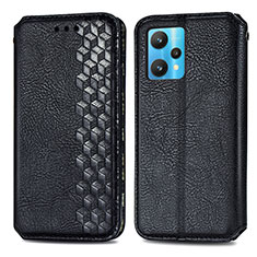 Custodia Portafoglio In Pelle Cover con Supporto S01D per Realme 9 4G Nero