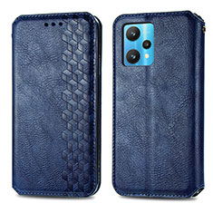 Custodia Portafoglio In Pelle Cover con Supporto S01D per Realme 9 5G Blu