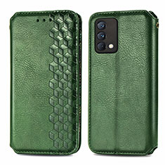 Custodia Portafoglio In Pelle Cover con Supporto S01D per Realme GT Master 5G Verde