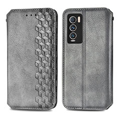 Custodia Portafoglio In Pelle Cover con Supporto S01D per Realme GT Master Explorer 5G Grigio