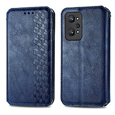 Custodia Portafoglio In Pelle Cover con Supporto S01D per Realme GT Neo 3T 5G Blu