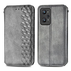 Custodia Portafoglio In Pelle Cover con Supporto S01D per Realme GT Neo2 5G Grigio