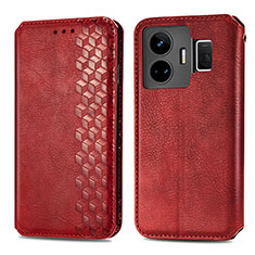 Custodia Portafoglio In Pelle Cover con Supporto S01D per Realme GT Neo5 240W 5G Rosso