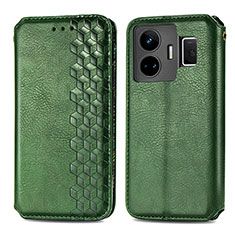 Custodia Portafoglio In Pelle Cover con Supporto S01D per Realme GT Neo5 240W 5G Verde