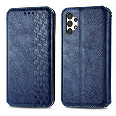 Custodia Portafoglio In Pelle Cover con Supporto S01D per Samsung Galaxy A13 4G Blu
