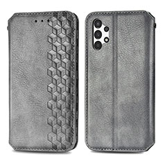 Custodia Portafoglio In Pelle Cover con Supporto S01D per Samsung Galaxy A13 4G Grigio