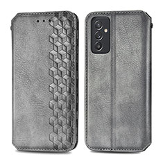 Custodia Portafoglio In Pelle Cover con Supporto S01D per Samsung Galaxy A15 5G Grigio