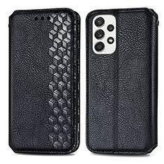 Custodia Portafoglio In Pelle Cover con Supporto S01D per Samsung Galaxy A33 5G Nero