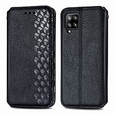 Custodia Portafoglio In Pelle Cover con Supporto S01D per Samsung Galaxy A42 5G Nero