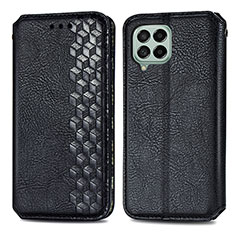 Custodia Portafoglio In Pelle Cover con Supporto S01D per Samsung Galaxy M53 5G Nero