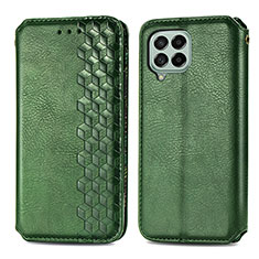 Custodia Portafoglio In Pelle Cover con Supporto S01D per Samsung Galaxy M53 5G Verde