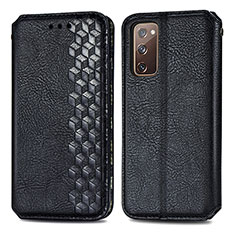 Custodia Portafoglio In Pelle Cover con Supporto S01D per Samsung Galaxy S20 FE 4G Nero