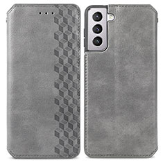 Custodia Portafoglio In Pelle Cover con Supporto S01D per Samsung Galaxy S23 5G Grigio