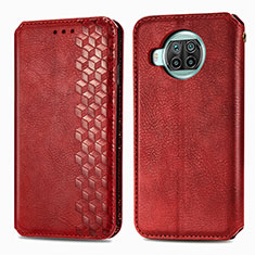 Custodia Portafoglio In Pelle Cover con Supporto S01D per Xiaomi Mi 10i 5G Rosso