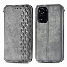 Custodia Portafoglio In Pelle Cover con Supporto S01D per Xiaomi Mi 11X 5G Grigio